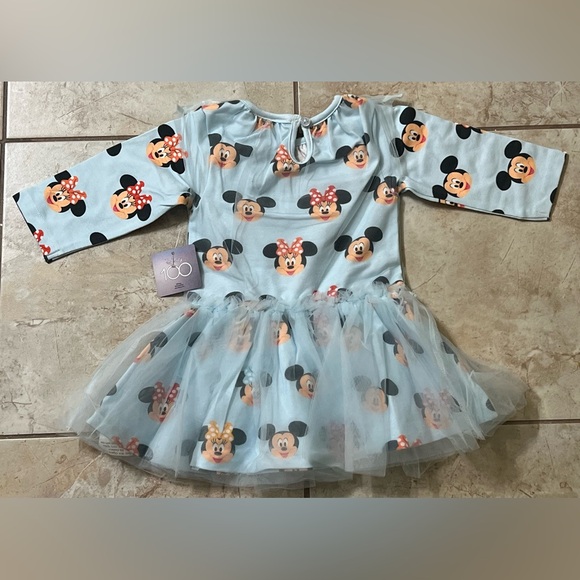 NWT monica+andy Long Sleeve Little Belle Tulle Dress. Mickey and Minnie Mouse. - Picture 7 of 7